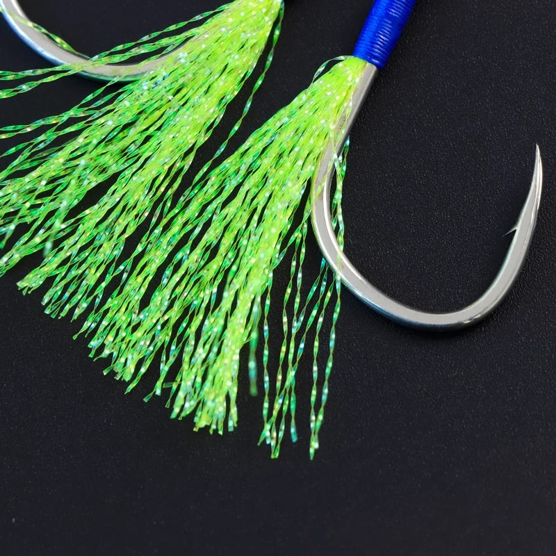 Anzuelo Asistente doble light jigging JK LAT-1/0G (12MM/150LBS