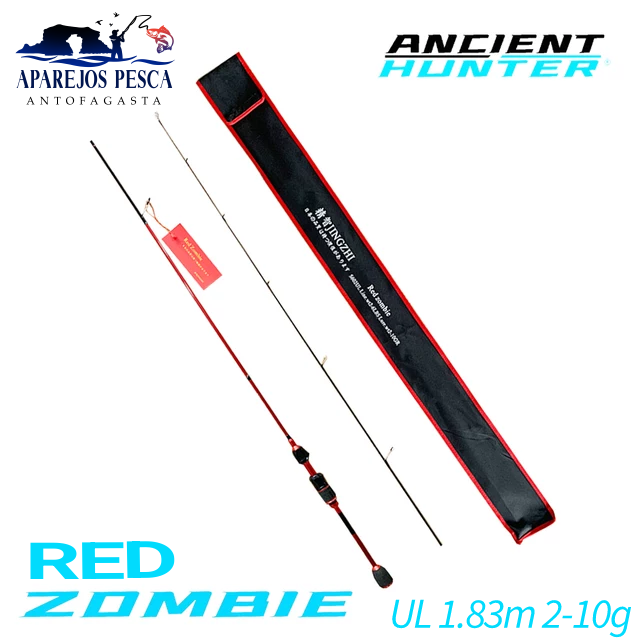 Caña Red Zombie S602UL 1.8m (2-10g) – Aparejos Pesca Antofagasta