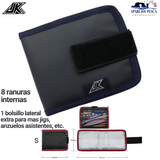 Bolso para jigs JK tamaño S [8 ranuras](Black-Blue)
