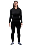 Conjunto Primera Capa HW Patagonia Spandex Mujer Negro talla L/XL