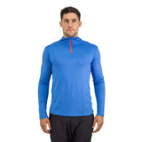 Polera Dry Fit HW SPX C/ Gorro Manga Larga Hombre Elec Blue