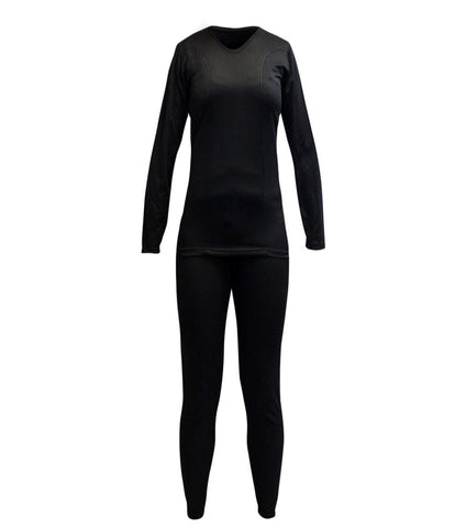 Conjunto Primera Capa HW Poliester Mujer Cooldry Negro (XS a XXXL)