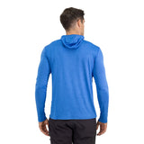 Polera Dry Fit HW SPX C/ Gorro Manga Larga Hombre Elec Blue