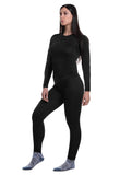 Conjunto Primera Capa HW Patagonia Spandex Mujer Negro talla L/XL