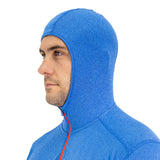 Polera Dry Fit HW SPX C/ Gorro Manga Larga Hombre Elec Blue