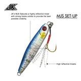 Anzuelo Asistente simple Shore Jigging Micro Assist JK MJS-L (5MM/65LBS) 4PCS