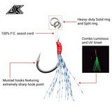 Anzuelo Asistente simple Shore Jigging Light Assist JK LAS-1B (4MM/50LBS) 4PCS