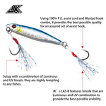 Anzuelo Asistente simple Shore Jigging Light Assist JK LAS-1B (4MM/50LBS) 4PCS