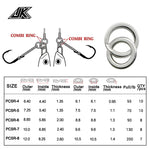 Power Combi JK Anillo solido+ Anillo dividido #5 (70lbs/31.7kg, pack 10uds)