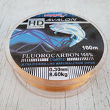 Monofilamento recubierto en flurocarbono, 030 (8.60kg) 100m.