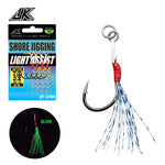 Anzuelo Asistente simple Shore Jigging Light Assist JK LAS-1B (4MM/50LBS) 4PCS