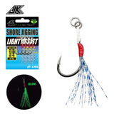 Anzuelo Asistente simple Shore Jigging Light Assist JK LAS-1B (4MM/50LBS) 4PCS