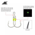 Anzuelo Asistente doble POWER Assist Shore jigging JK PACJ-3/0L