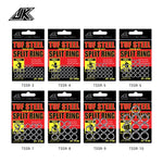 TSSR Anillo Dividido JK #4   6.4mm pull/55lb/24.9kg (30uds)