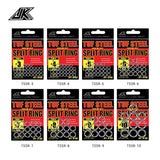 TSSR Anillo Dividido JK #4   6.4mm pull/55lb/24.9kg (30uds)