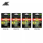 Anzuelo Asistente JK con núcleo de acero STLD-17L (8mm/13MM/50LBS) 2SET