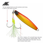 Anzuelo Asistente JK con núcleo de acero STLD-17L (8mm/13MM/50LBS) 2SET
