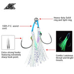 Anzuelo Asistente doble light jigging JK LAI-1L (10MM.15MM/150LBS)