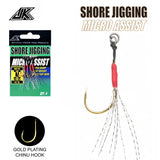 Anzuelo Asistente simple Shore Jigging Micro Assist JK MJS-M (5MM/65LBS) 4PCS