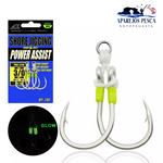 Anzuelo Asistente doble POWER Assist Shore jigging JK PACJ-3/0L