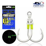 Anzuelo Asistente doble POWER Assist Shore jigging JK PACJ-3/0L