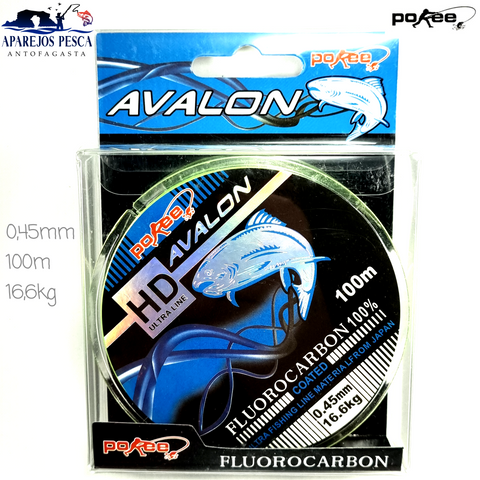 Monofilamento recubierto en flurocarbono, 045 (16.6kg) 100m.