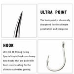 Anzuelo Jigging de pesca pesado JK HJ-3/0 (9pcs)